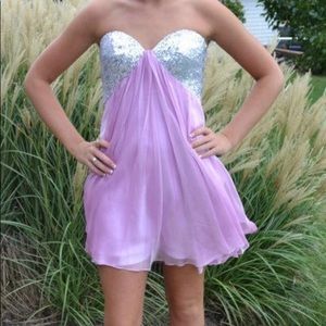 Beautiful lilac homecoming dress
